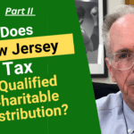 New Jersey tax Qualified Charitable Distribution part II