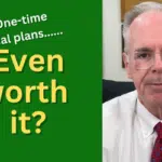 One-time financial plan